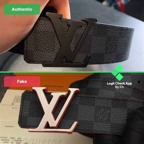 check for Louis Vuitton belts